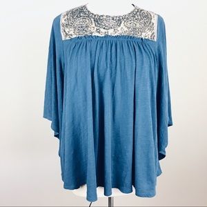Anthropologie Deletta Josephine Beaded Top